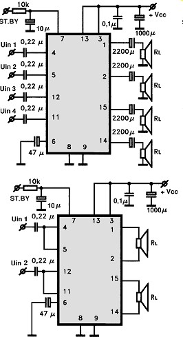 TDA7370 I electronics circuit